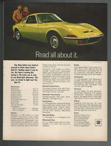 1970 BUICK OPEL GT advertisement, Opel fastback print ad - Bild 1 von 3