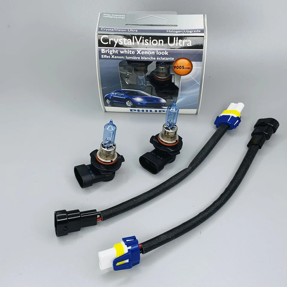 Para Acura PHILIPS 9005 CrystalVision Ultra Bombilla Faro + Conector Faro Foto 1 de 4