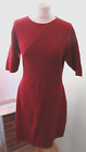 Hobbs Size 16 Red Ribbed Dress Party Wedding