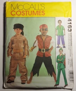 McCall's 4163 Uncut Sewing Pattern All Sizes 3 4 5 6 7 8 Boys Pirate Costume - Picture 1 of 8