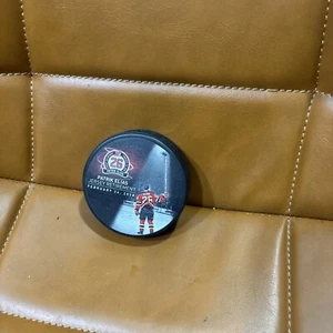 2018 Patrik Elias #26 NJ Devils InGlasco NHL Jersey Retirement Stats Hockey Puck - Picture 1 of 2