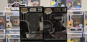 Funko pop Star Wars Lights & Sound Darth Vader & Kylo Ren 🔥FREE Pop W Purchase - Picture 1 of 11
