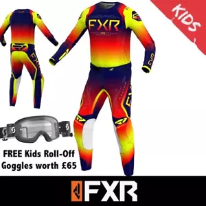 FXR Motocross Kit Combo - YOUTH MX Kit Helium "Flare"- Kids FXR MX Gear - Picture 1 of 10