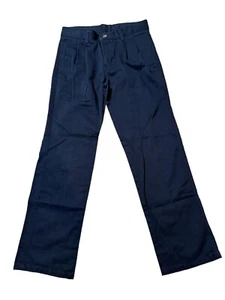 Chaps Boy's Navy Blue Pleated Pants Size 10 Approved School Uniform Wear EUC - Picture 1 of 3