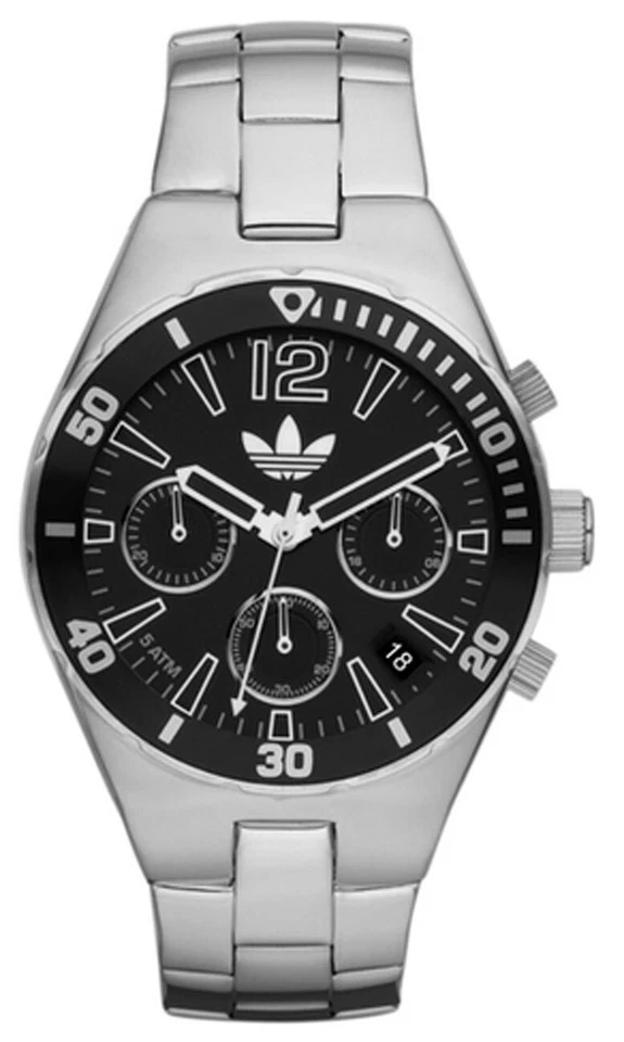 Adidas ADH2745 Women's Analog Chronograph Watch Silver-Tone Metal Bracelet - Image 1 of 1