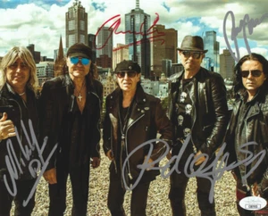 Klaus Meine Rudolf Schenker Matthias Jabs Autographed 8x10 Scorpions JSA MU973 - Picture 1 of 1