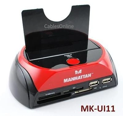 USB/ Multi-Function SATA 3.5"/2.5" HD Quick Dock/ USB Hub + Card Reader - 130165 - Image 1 of 4