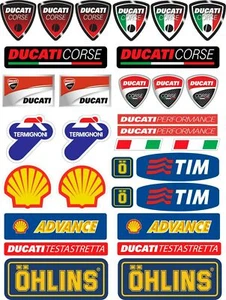 FE DUCATI CORSE adesivi Panigale Multistrada Monster 848 1199 adesivi 31  - Foto 1 di 1