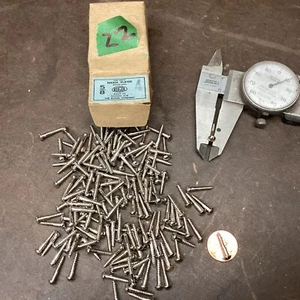 Wood Screw 5/8 Slotted Round Head Chrome Vintage Hardware Old - Picture 1 of 1