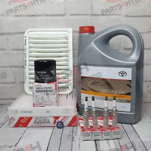 Genuine Toyota Auris Service Kit ZRE151 2007-2012 With 5W30 Oil & Spark Plugs - Picture 1 of 1