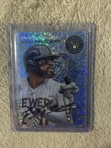 2023 Topps Chrome Platinum #391 Carlos Santana Speckle Refractor #/150 - Picture 1 of 2