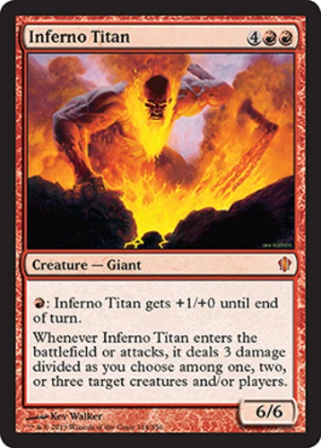 MTG - Inferno Titan - Commander 2013 - NM, English Magic FLAT RATE SHIP - Image 1 of 1