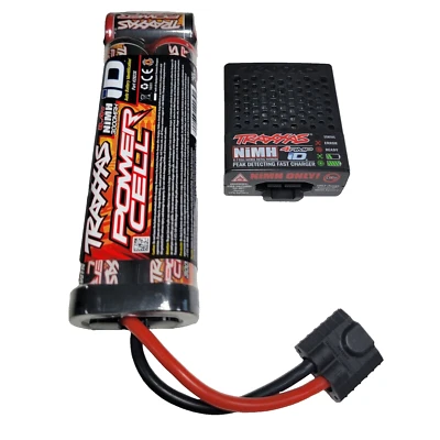 Se adapta a Traxxas 7 celdas NIMH batería 3000MAH 4 amperios USB-C cargador Rustler 2982 2923X Foto 1 de 4