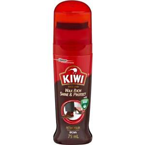 Kiwi Wax Rich Shine & Protect Instant Polish Brown - 75 ML