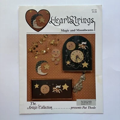 Vintage Heart Strings Magic And Moonbeams Cross Stitch Pattern Leaflet 1991 - Image 1 of 2