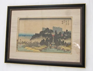 Ikegami No Bansho, (Campana de noche), estampado en madera, por Hiroshige alrededor de 1850 - Imagen 1 de 10