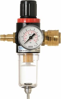 IMPLOTEX Steck-Luftdruckminderer Filter Wasserabscheider halbautomatische Entwässerung