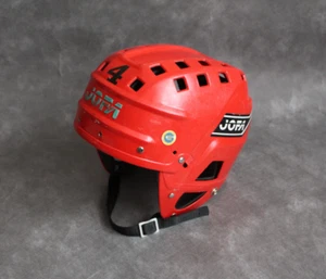 JOFA red icehockey helmet 51280 . Irbe style . Vintage 80's - Picture 1 of 11