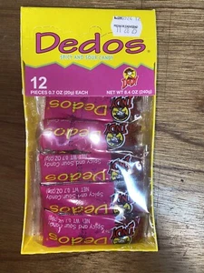 Dedos Indy Spicy & Suor 12-pc Net Wt 8.4oz MEXICAN CANDY  - Picture 1 of 2