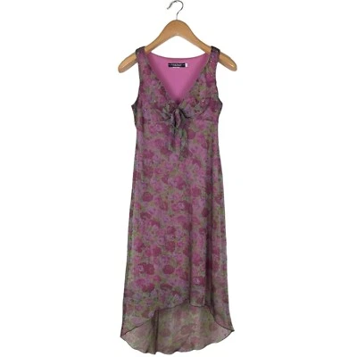 Vintage 90s Y2K Rampage Dress Floral Rhinestone Hi Low Hem Fairy Size 7 - Image 1 of 4