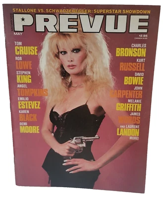 Mediascene Prevue Magazine Tom Cruise David Bowie Stephen King May/July 1986 Foto 1 de 4