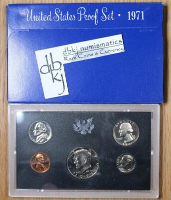 1971 S US Mint Proof Set - OGP - Image 1 of 3
