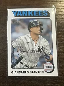 2024 Topps Heritage White Boarder SP Giancarlo Stanton Yankees - Picture 1 of 2