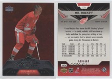 2007-08 Upper Deck Black Diamond Ruby /100 Gordie Howe Mr Hockey #175 HOF