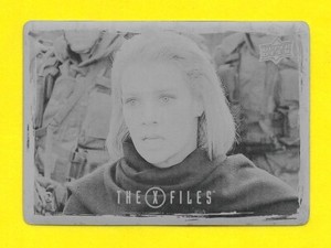 2019 Upper Deck X-Files UFO and Aliens 1/1 Black Printing Plate #152