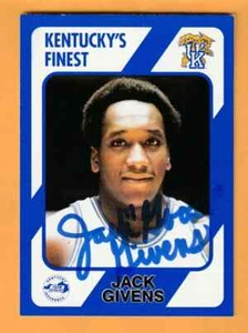 Jack Givens Kentucky Wildcats AUTO Signed 1989 Card #4 1978 NCAA Champs - Picture 1 of 2