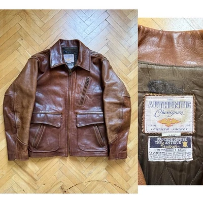 Vintage 80s Chevignon Leather Rider Jacket Made n France - Image 1 of 4