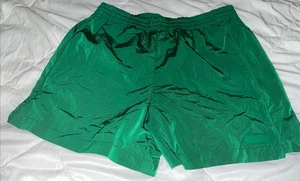 Halfdays Adam’s Nylon Green High Waisted Shorts Size Medium NWT - Picture 1 of 7