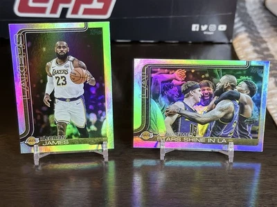 2025-26 Topps Basketball Showtime Lakers #293 Rainbow Foil LeBron James #150 - Image 1 of 4