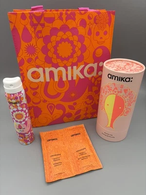 Amika Gift Set Perk Up Ultra Dry Shampoo, Normcore Conditioner, Shower Cap & Bag - Image 1 of 3