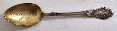 Vintage Columbia SC Sterling Silver 3 5/8" Souvenir Spoon Monogrammed - Image 1 of 4