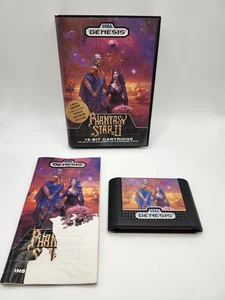 Phantasy Star II (Sega Genesis 1990) Mint Tested Rare Retro Authentic 16 Bit CIB - Picture 1 of 15