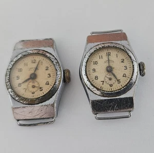 Vintage Watch USSR Zvezda Soviet Wristwatch Watch Parts 2 pcs - Picture 1 of 12