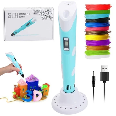 Kinder DIY 3D Stifte Set 3D Druckstift 12Farben 36m PLA Filament 3D Printing Pen - Bild 1 von 4
