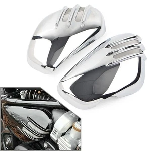 Tapa de cubierta de batería de panel lateral cromado izquierda + derecha para Bobber y Speedmaster 1200 - Imagen 1 de 8