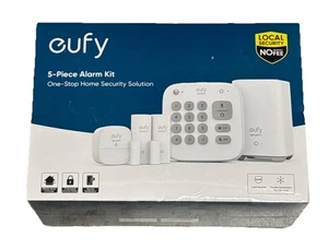 Kit de alarma de seguridad para el hogar Eufy de 5 piezas con base para el hogar, teclado, sensores de movimiento/entrada - Imagen 1 de 4