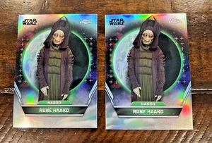 LOT 2x - 2024 Star Wars Hyperspace - Rune Haako #98 - REFRACTOR - PACK FRESH - Picture 1 of 2