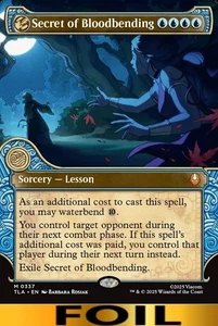1x - Secret of Bloodbending - FOIL SHOWCASE - Avatar: The Last Airbender NM MTG - Picture 1 of 1