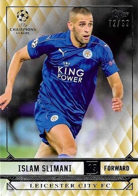 2016-17 Topps Champions League Showcase Islam Slimani Leicester City RC Gold /99 - Image 1 of 3