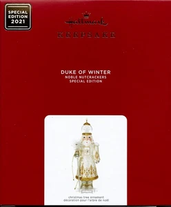 DUKE OF WINTER NUTCRACKER SPECIAL EDITION 2021 HALLMARK KEEPSAKE ORNAMENT NEW - Picture 1 of 2