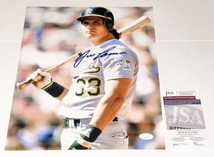 Jose Canseco signed Oakland Athletics A's 11x14 photo #2 JSA Witnessed COA - Picture 1 of 2