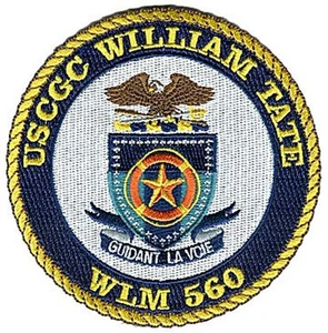 USCGC WILLIAM TATE W4941 USCG Guardia Costiera Booytender toppa - Foto 1 di 1