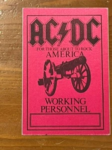 AC/DC Backstage Pass - Original - UNUSED - Picture 1 of 2