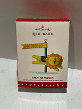 Hallmark 'Great Grandson' 2016 Ornament New In Box Lion