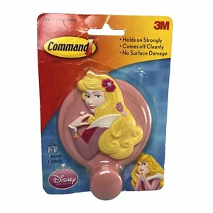3M Command Strip Disney Princess Sleeping Beauty Large Knob Coat Hook 5LB NIDP - Picture 1 of 4