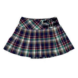 Polo Ralph Lauren Girl's Multicolor Plaid Skirt - Navy/Red/Green/White/Yellow - - Picture 1 of 5